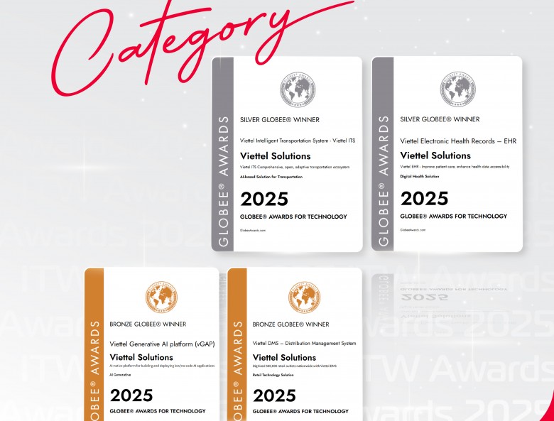Viettel Solutions có 4 sản phẩm dẫn đầu hạng mục tại IT World Awards 2025
