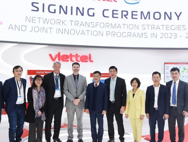 Viettel và Intel ký Biên bản ghi nhớ hợp tác phát triển công nghệ hạ tầng số tại Hội nghị Di động Thế giới MWC 2023