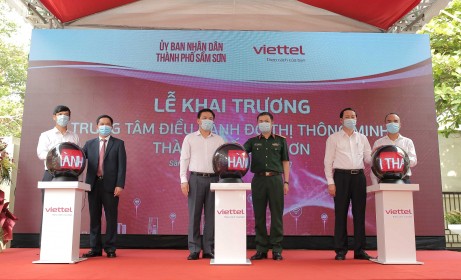 Sam Son city inaugurated a smart city operation center with the companion of Viettel
