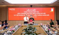 Viettel and Hanoi University of Science and Technology cooperate in digital transformation